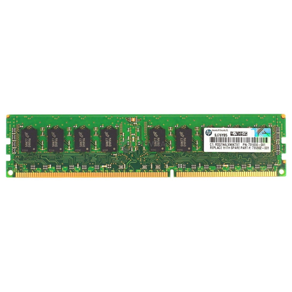 731656-081 HP DDR3 8GB 1RX4 PC3L-12800 1600MHZ RDIMM CL11